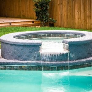 swimming pool water features